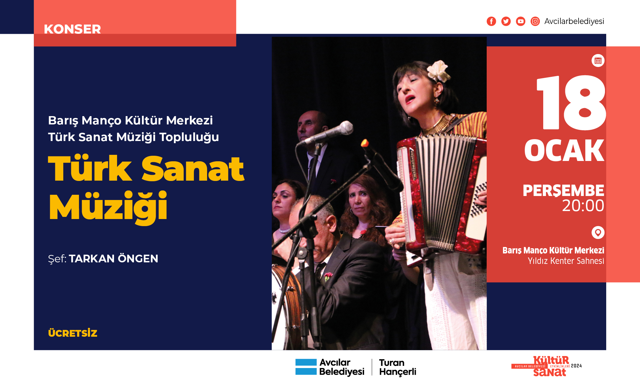 Barış Manço Kültür Merkezi Türk Sanat Müziği Topluluğu TÜRK SANAT MÜZİĞİ (konser)