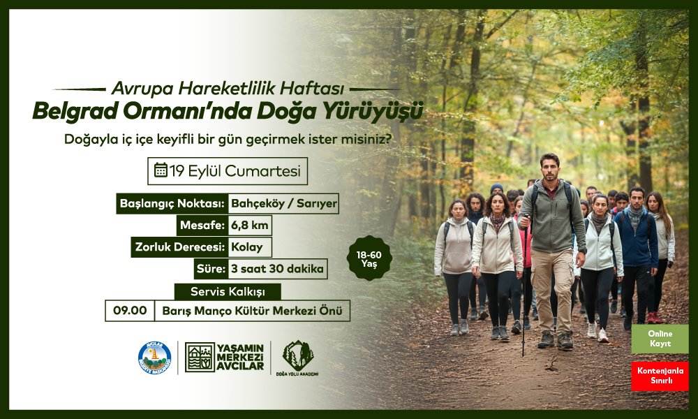 Belgrad Ormanı Yürüyüşü Bir Nefes Molası