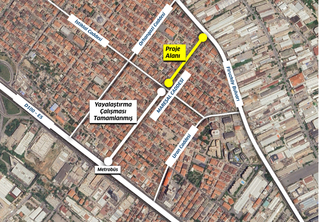 Mareşal Caddesi Prestij Yol Yayalaştırma 2.Kısım