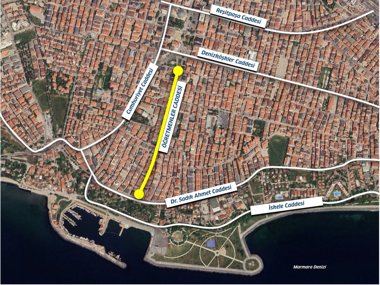 Öğretmenler Caddesi Prestij Yol Yayalaştırma Projesi